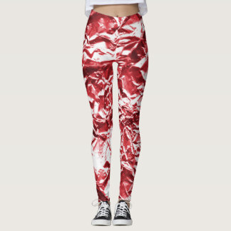 Leggings Pile rouge #1