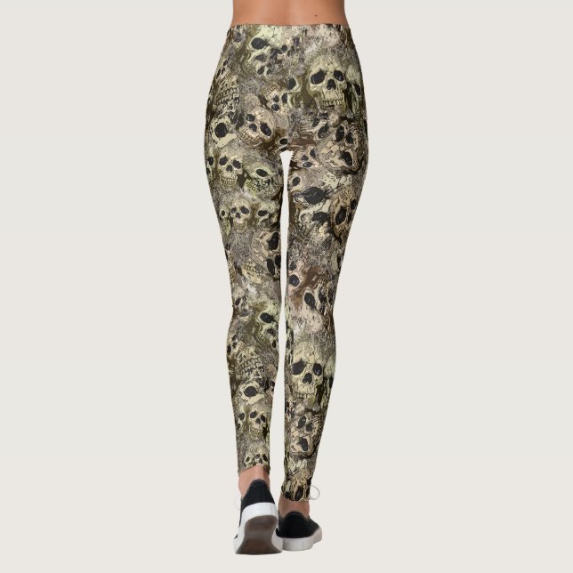 Leggings Piles de crânes (Dos)
