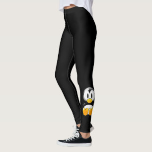 Leggings pingouin à pattes noires