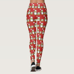 Leggings Pingouins de Noël