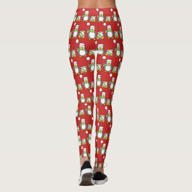 Leggings Pingouins de Noël (Dos)