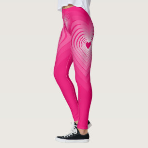 Leggings Pink - Coeurs d'amour