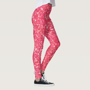 Leggings Pink fun pétillant parties scintillant motif, cade
