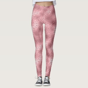 Leggings Pink Glitzy Cheetah Print