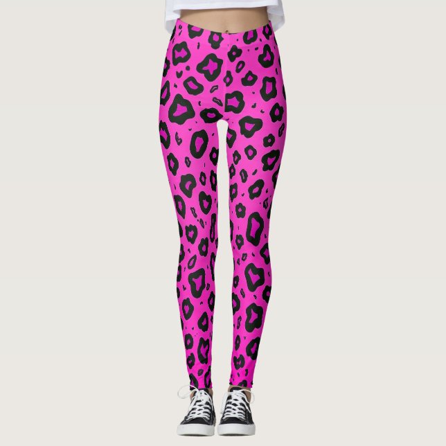 Leggings Pink rock girafe (Devant)