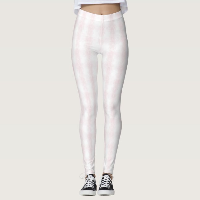 Leggings Pink White Stripes (Devant)