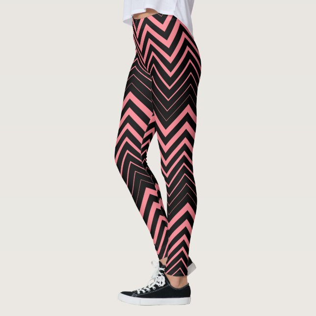 Leggings Pink Zigzag Chevron (Gauche)