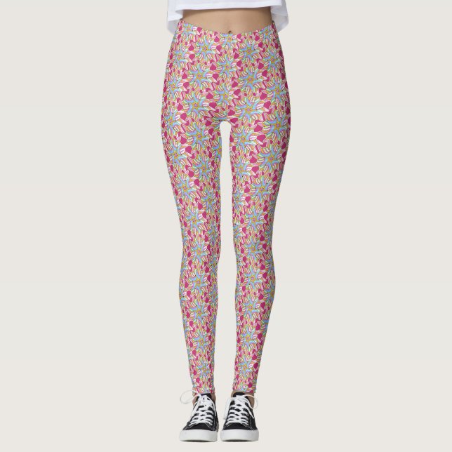Leggings Pinroues bleu pâle - (Devant)