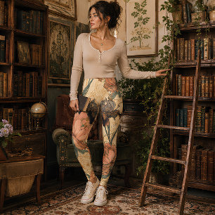 Leggings Pivoine & Iris Botanique Vintage Art Nouveau