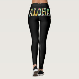 Leggings PixDezines ALOHA HAWAII/do-it-yourself couleur Arr