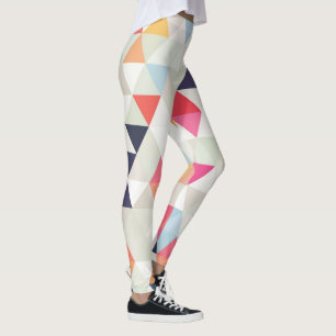Leggings PixDezines Aquarelle Boho Géométrique/Triangles