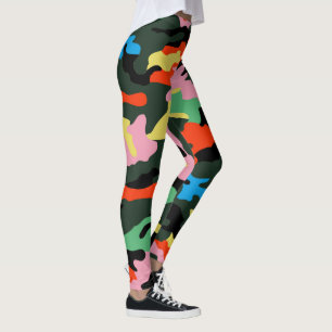 Leggings PixDezines Camo, Flashy