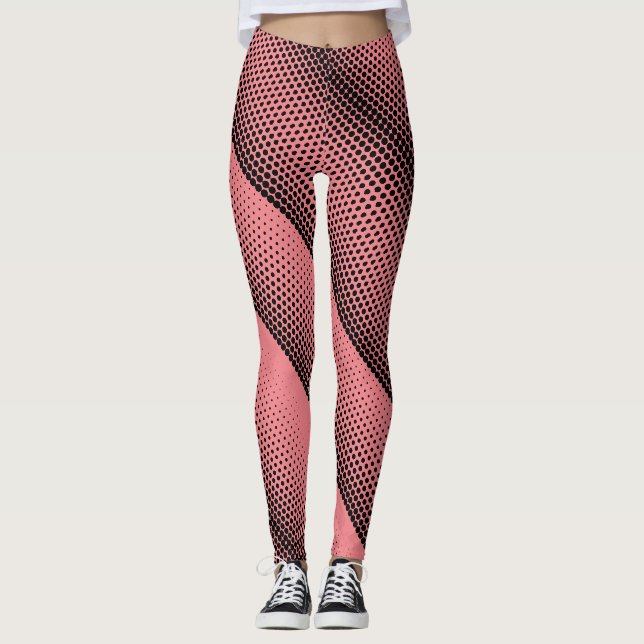 Leggings Pixel Motif 08.B.w Pink BG (Devant)