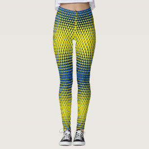 Leggings Pixel Motif 09.BBLK.w BYellow BG