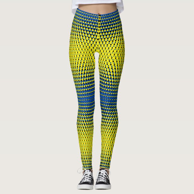 Leggings Pixel Motif 09.BBLK.w BYellow BG (Devant)