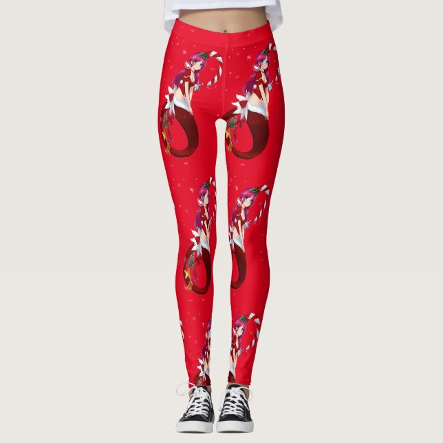 Leggings Pixie de Noël Mermaid Thunder_Cove (Devant)