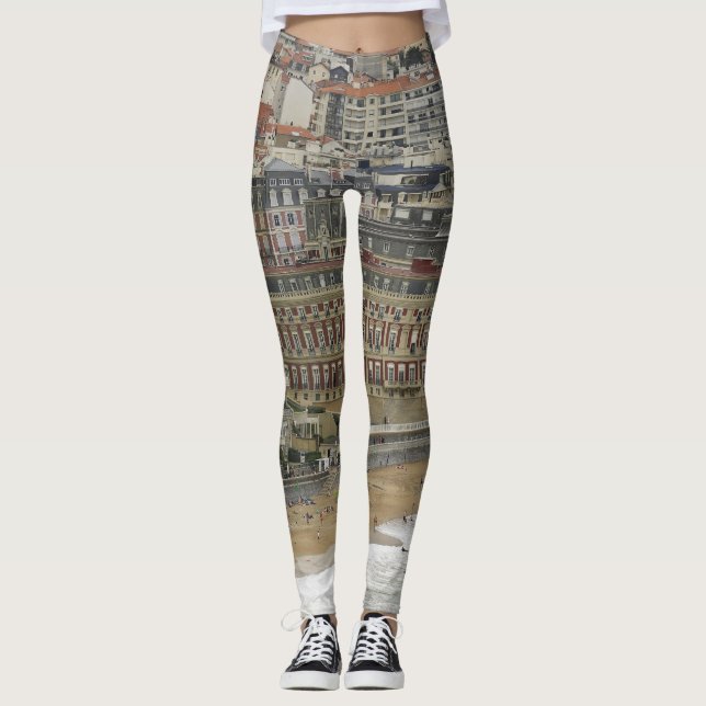Leggings Plage de Biarritz, architecture Belle Époque. (Devant)