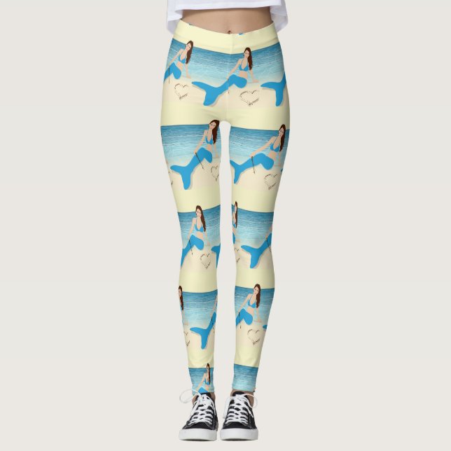 Leggings Plage Mermaid Valentine Thunder Cove (Devant)