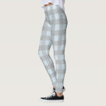 Leggings Plaid bleu et gris en pastel<br><div class="desc">Guêtres bleues et par gris vérifiées en pastel.</div>