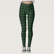 Leggings Plaid Buffalo Vert