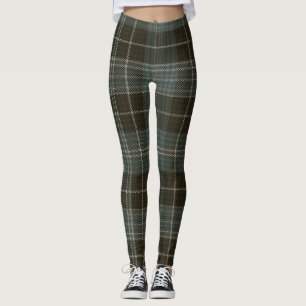 Leggings Plaid de clan de tartan de Clark