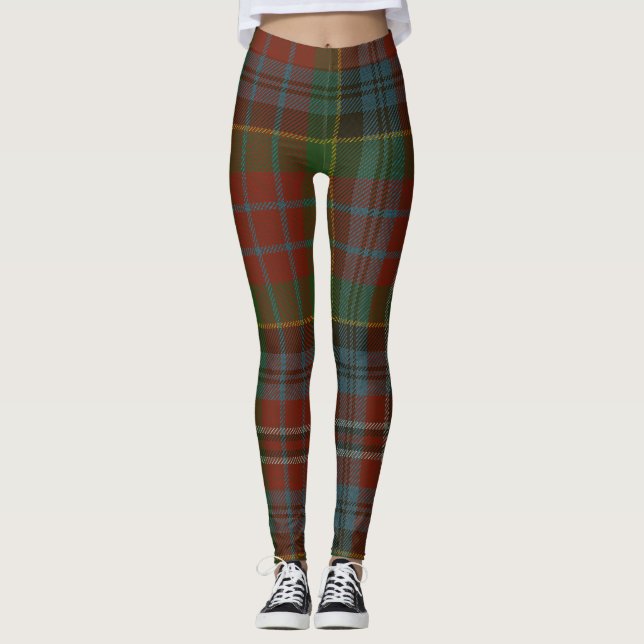 Leggings Plaid de clan de tartan de Kidd (Devant)