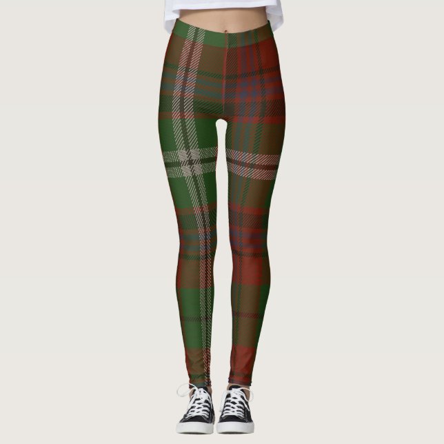 Leggings Plaid de clan de tartan de Maguire (Devant)