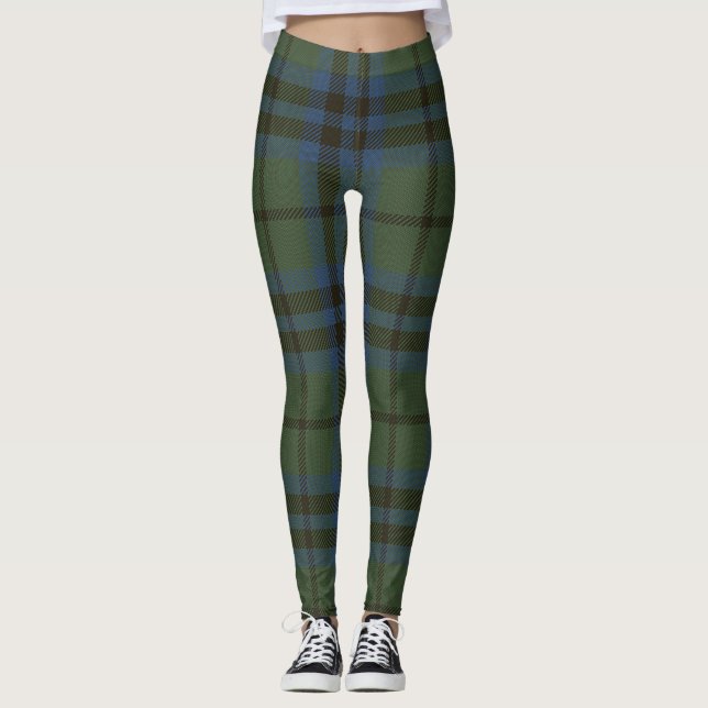 Leggings Plaid de clan de tartan de Marshall (Devant)