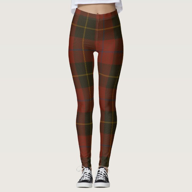 Leggings Plaid de clan de tartan de Skinner (Devant)