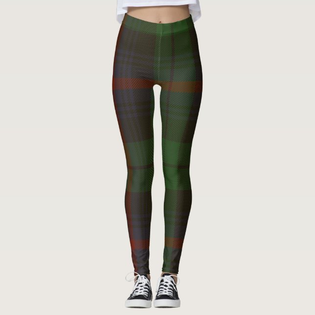 Leggings Plaid de clan de tartan d'Urquhart (Devant)