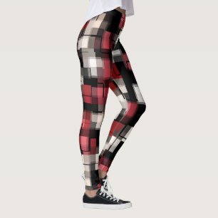 Leggings Plaid noir noir