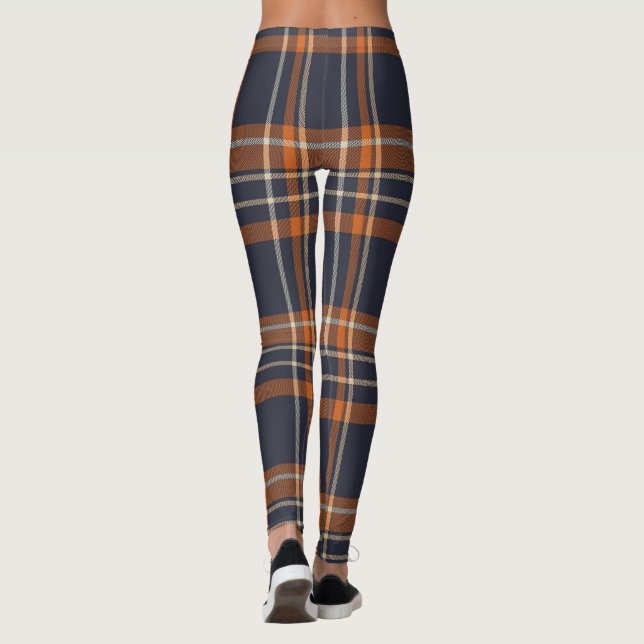 Leggings Plaid rustique Noël/hiver (Dos)
