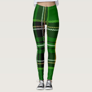 Leggings Plaid vert