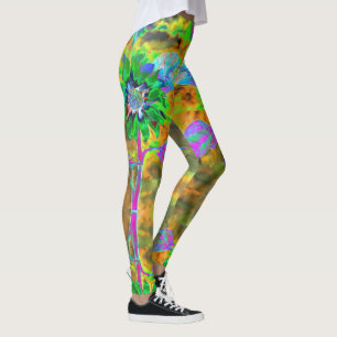 Leggings Plaisir au soleil - tournesol vert