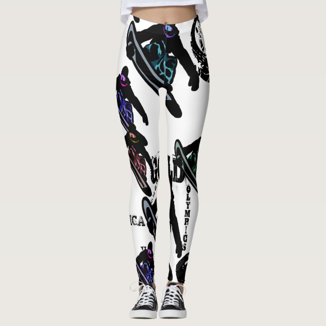 LEGGINGS PLANCHES À NEIGE  (Devant)