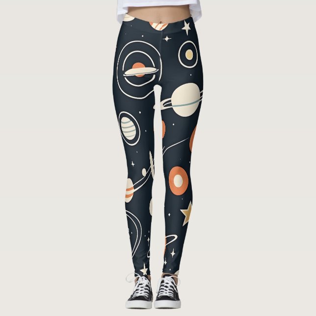 Leggings Planètes et étoiles de l'ère spatiale MCM (Devant)