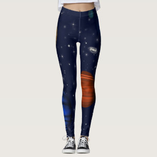 Leggings Planètes et galaxies dans l'espace