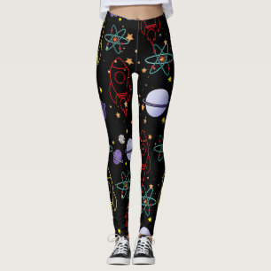 Leggings Planètes, étoiles et Rocket Ships