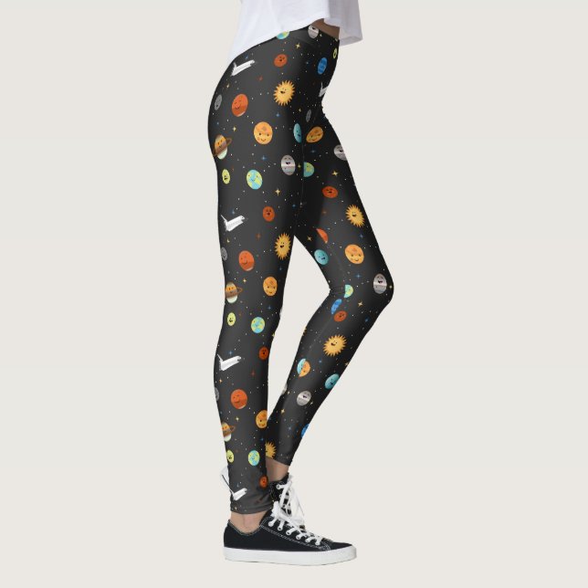 Leggings Planètes heureuses dans l'espace (Droite)