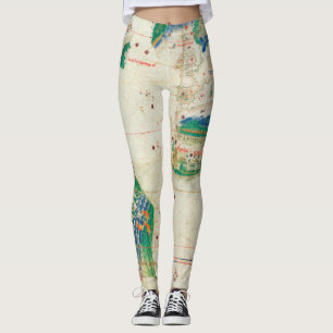 Leggings Planisphere 1502 de Cantino