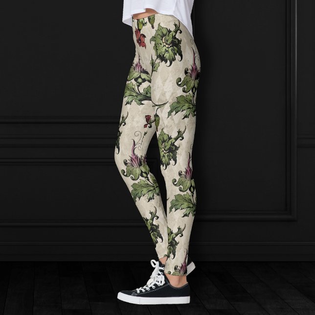 Leggings Plante de sorcière apothecaire | Herbes botaniques (Créateur téléchargé)