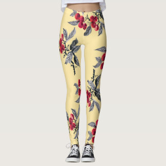 Leggings Plante Rowan : Aquarelle Jaune sans couture