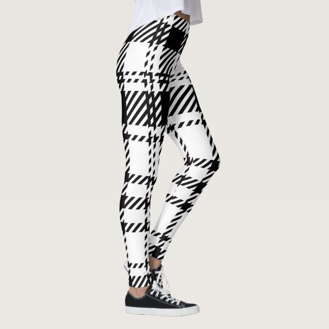 Leggings Plaqué noir et blanc classique (Droite)