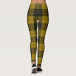 Leggings Plaque noire jaune tartan MacLeod<br><div class="desc">Clan de MacLeod tartan jaune noir plaid</div>