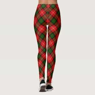 Leggings Plaque vert rouge tartan MacKintosh