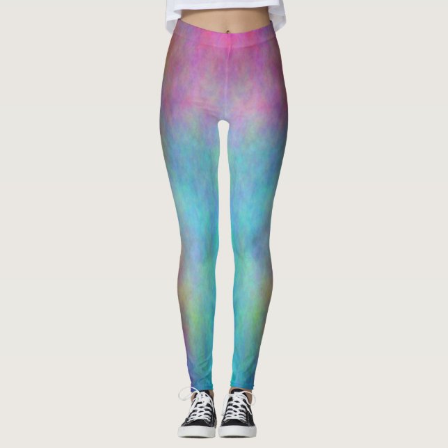 Leggings Plasma d'arc-en-ciel 3 guêtres (Devant)