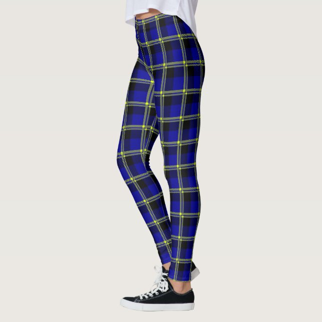 Leggings Plat bleu foncé, noir et jaune (Gauche)