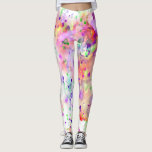 Leggings Plat de peinture rouge, orange, violet et vert amu<br><div class="desc">Ces leggings présentent un design amusant de plaques de peinture aquarelle dans les tons rouge,  orange,  violet et vert. Artsy,  unique et branché,  ces leggings feront un brin d'éclat où que vous les portiez !</div>