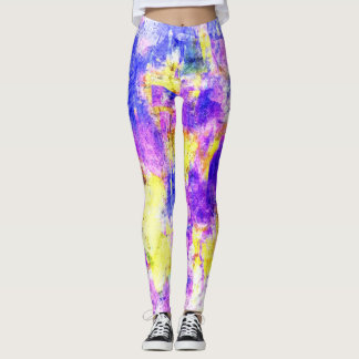Leggings Plate-forme de peinture colorée #6