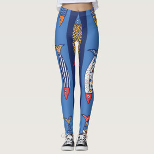 Leggings Playtime aquatique : Imaginaire de poisson pour en